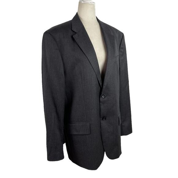 Banana Republic Men's Single Breasted Tailored Suit Jacket Dark Charcoal Sz 44R - Picture 7 of 16